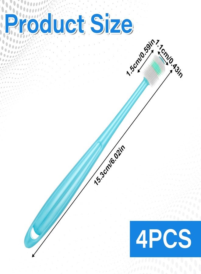 EupHHonycs 4 Pcs 360-Degree Small Dog and Cat Soft Toothbrush Pet Toothbrush for Small Dog and Cat Puppy - Image 2